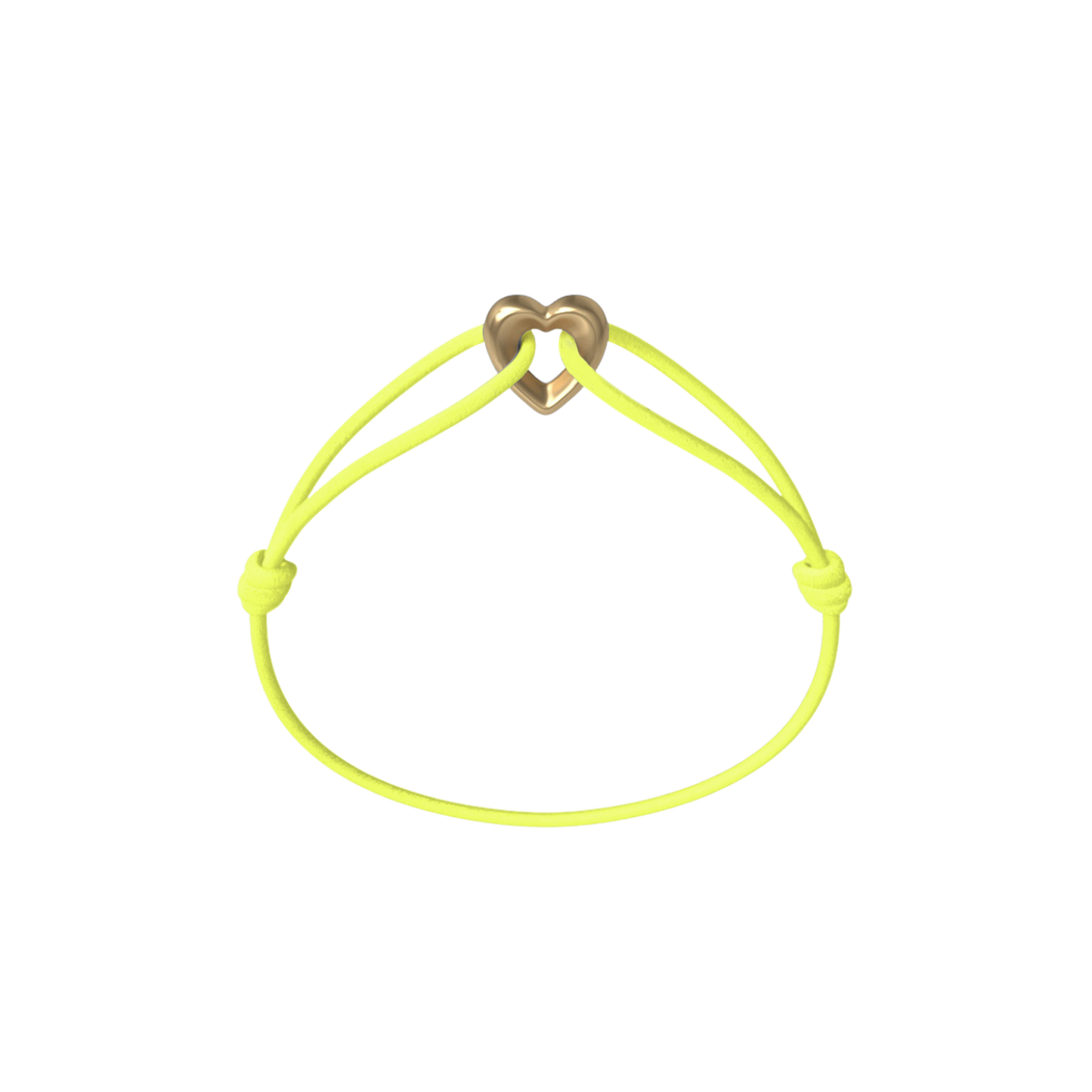 Golden Heart Cord Bracelet