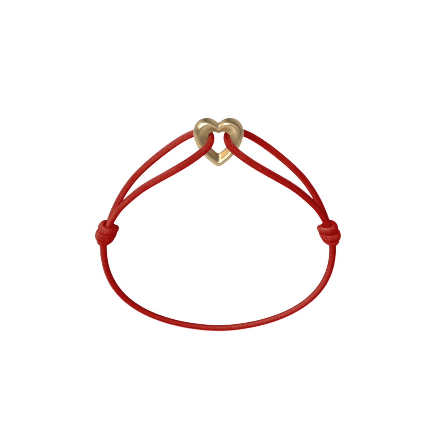 Golden Heart Cord Bracelet