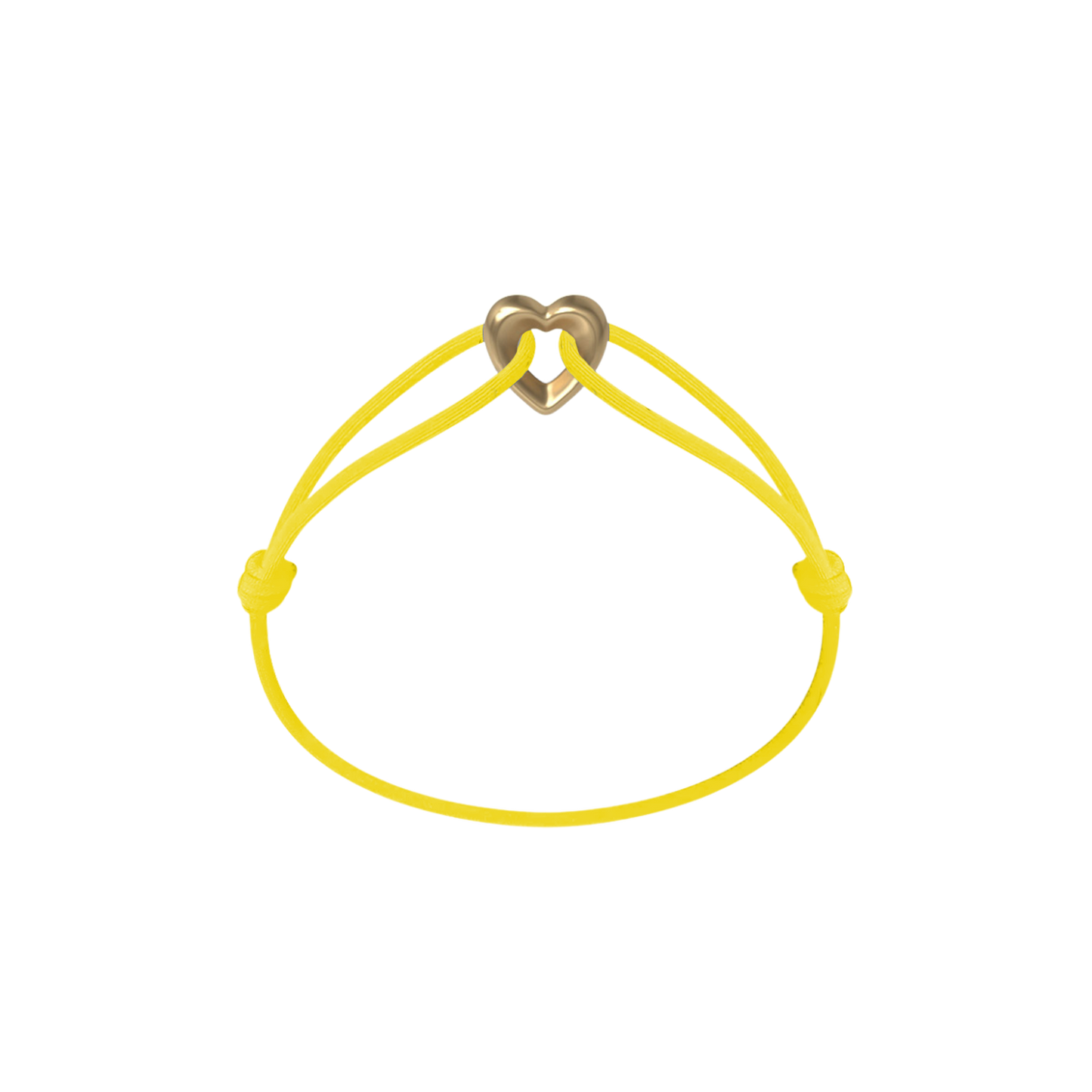 Golden Heart Cord Bracelet