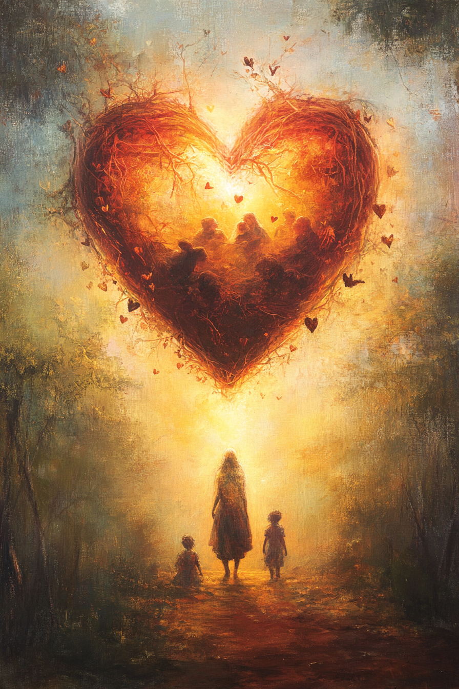 Heart of Maternal Sanctuary Canvas