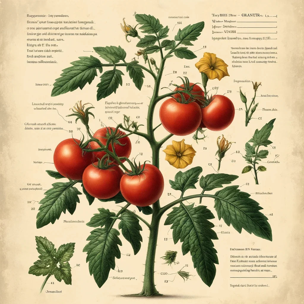 Heirloom Tomato Botanical Canvas