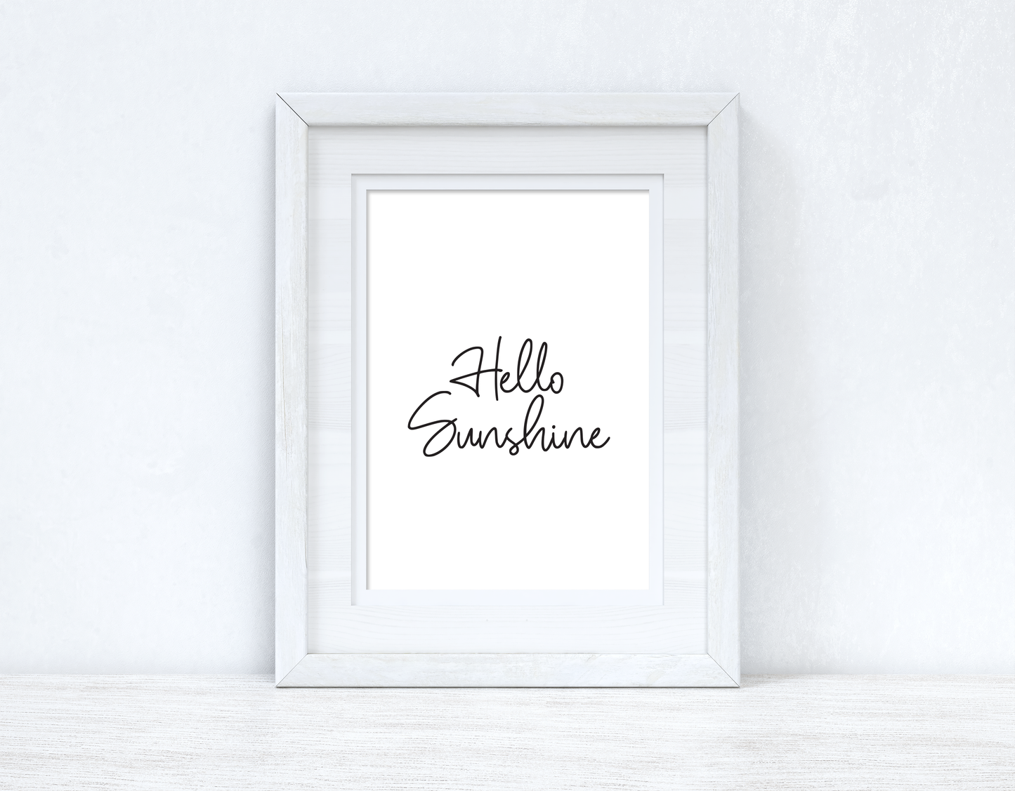 Hello Sunshine Simple Summer Seasonal Wall Home Decor Print