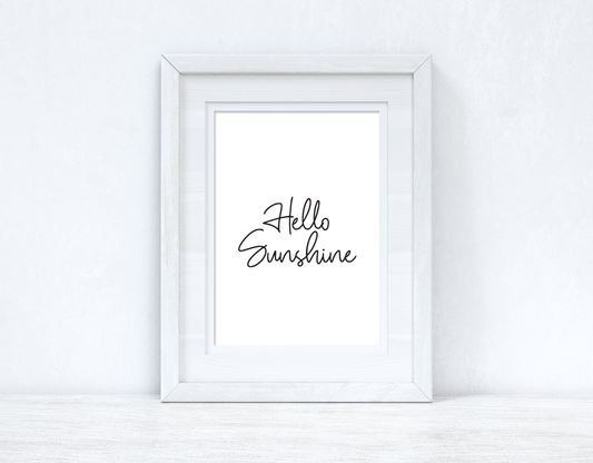 Hello Sunshine Simple Summer Seasonal Wall Home Decor Print