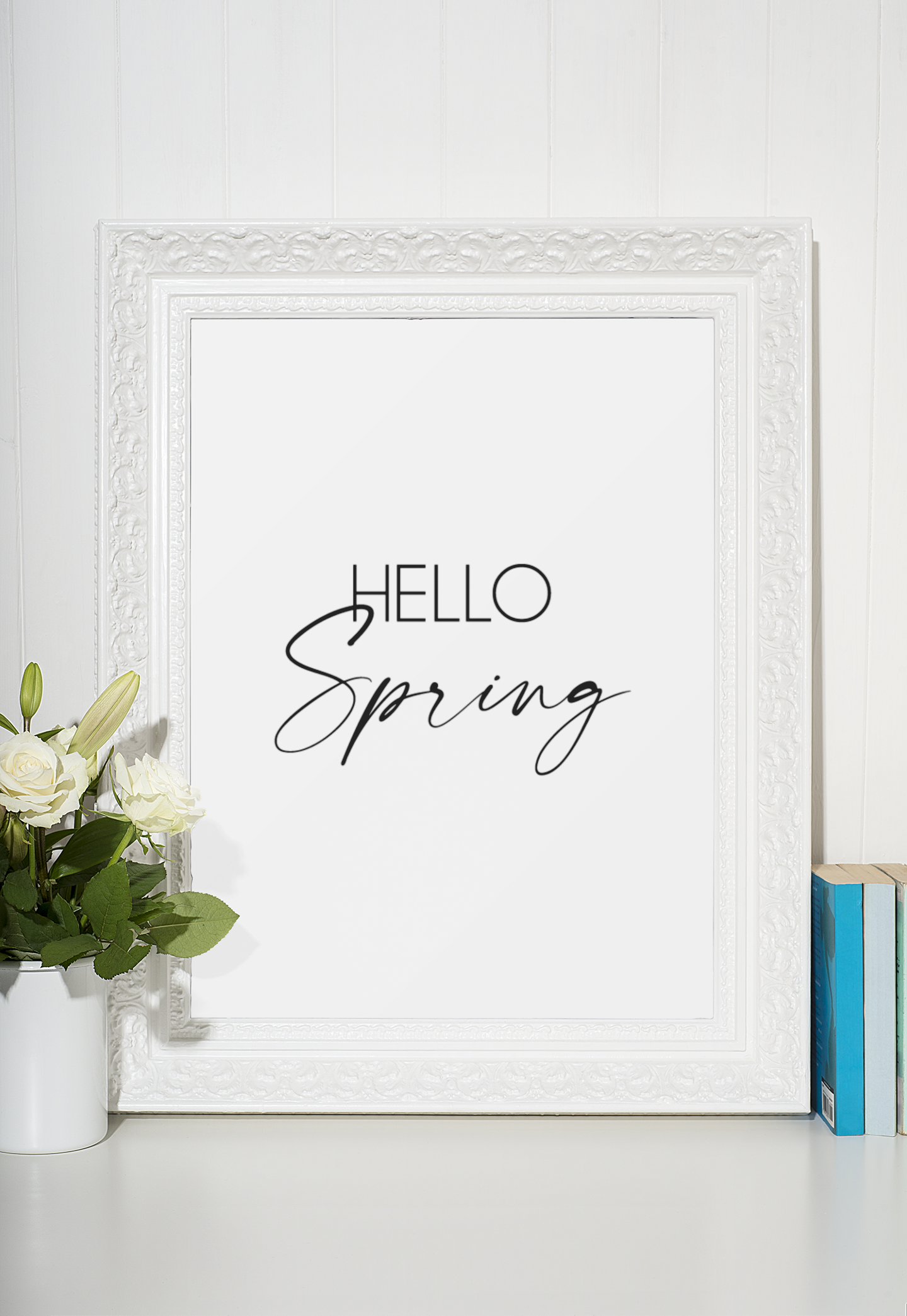 Hello Spring Simple Spring Seasonal Wall Home Decor Print