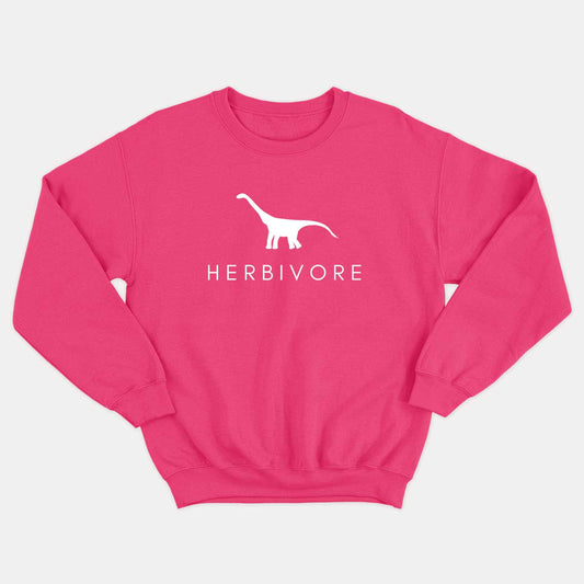 Herbivore Dinosaur Kids Sweatshirt (Unisex)