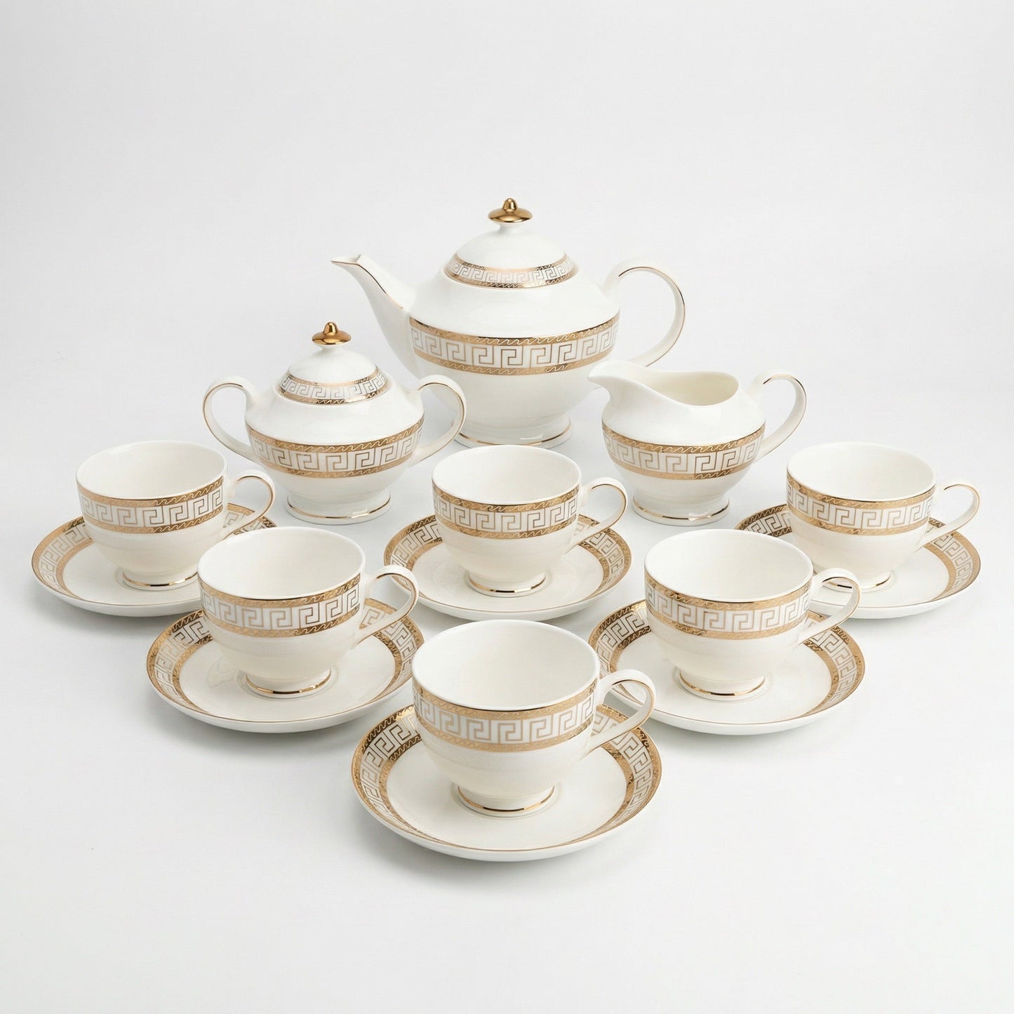 Heritage Gold Tea Set - Service for 6 (15 Pieces)