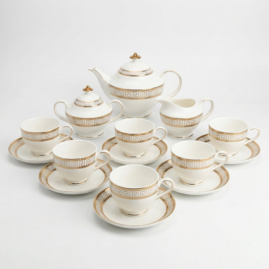 Heritage Gold Tea Set - Service for 6 (15 Pieces)