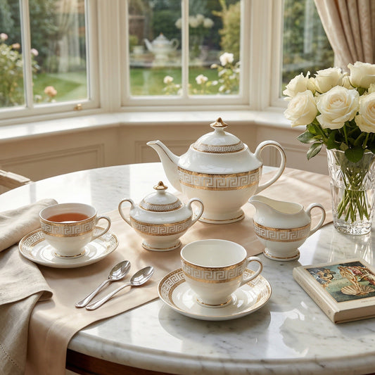 Heritage Gold Tea Set - Service for 6 (15 Pieces)