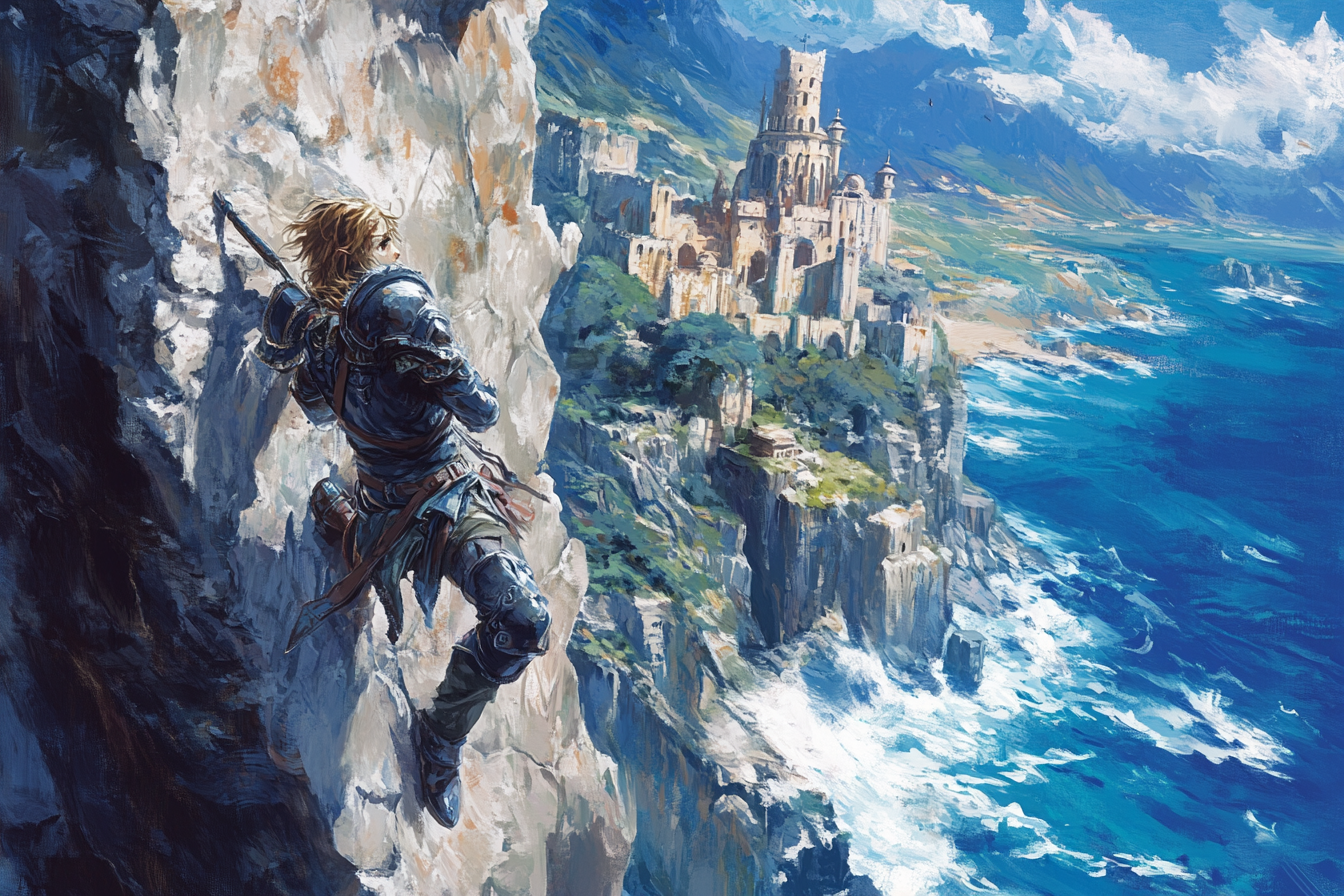 Hero's Ascent Temple Canvas