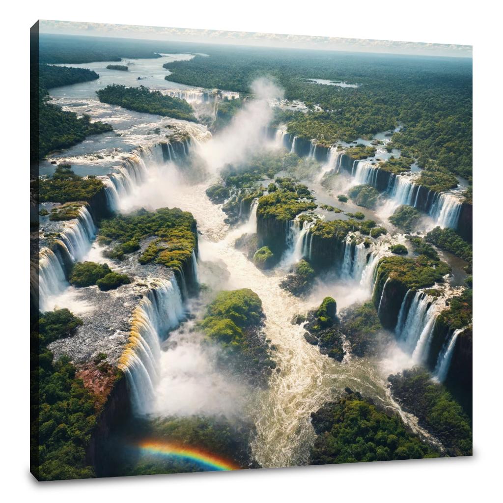 Iguazu Falls Panorama Canvas