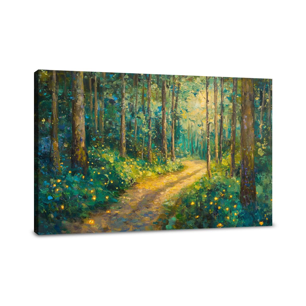 Enchanted Glow Forest Canvas