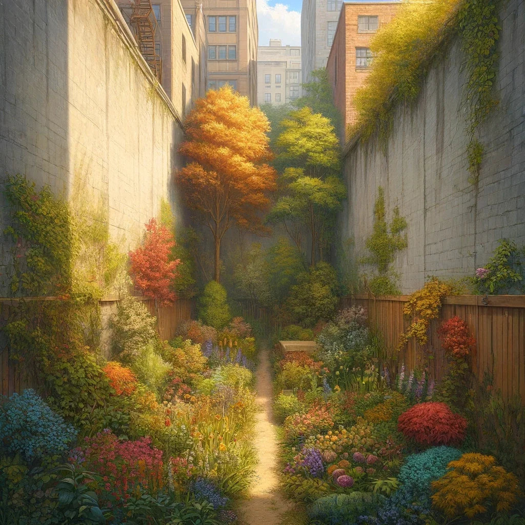 Hidden Autumn Garden Canvas