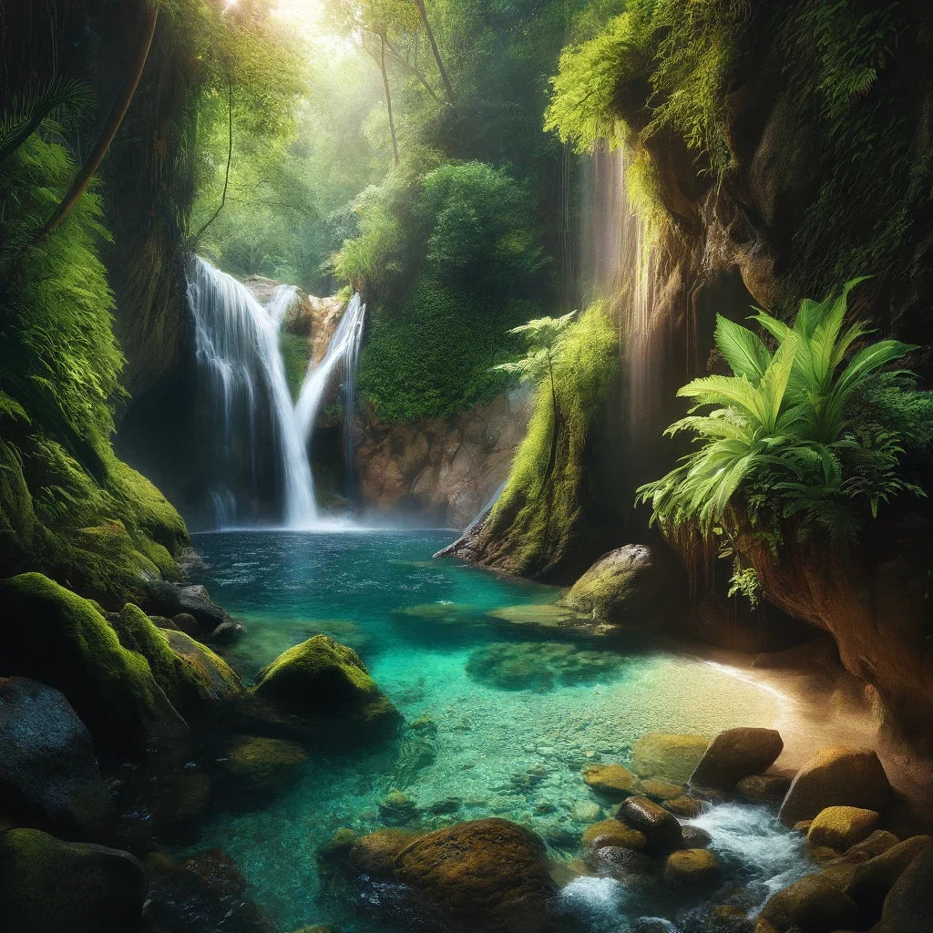 Hidden Waterfall Cove Canvas