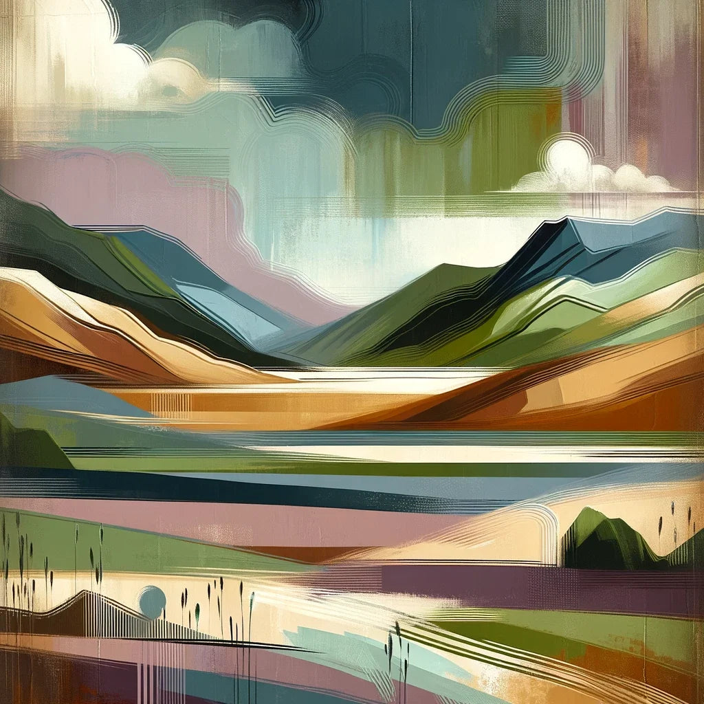Dundee Highland Abstract Canvas