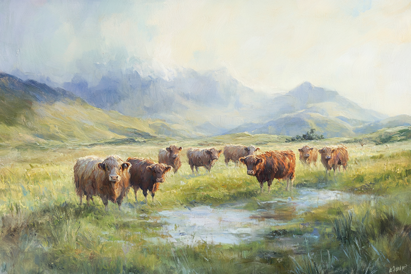 Highland Morning Serenity Blanket