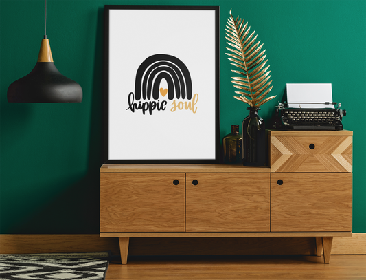 Hippie Soul Boho Hippie Simple Home Wall Decor Print