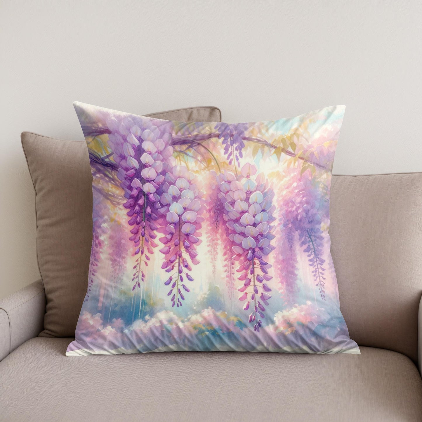 Wisteria Garden Cotton Cushion