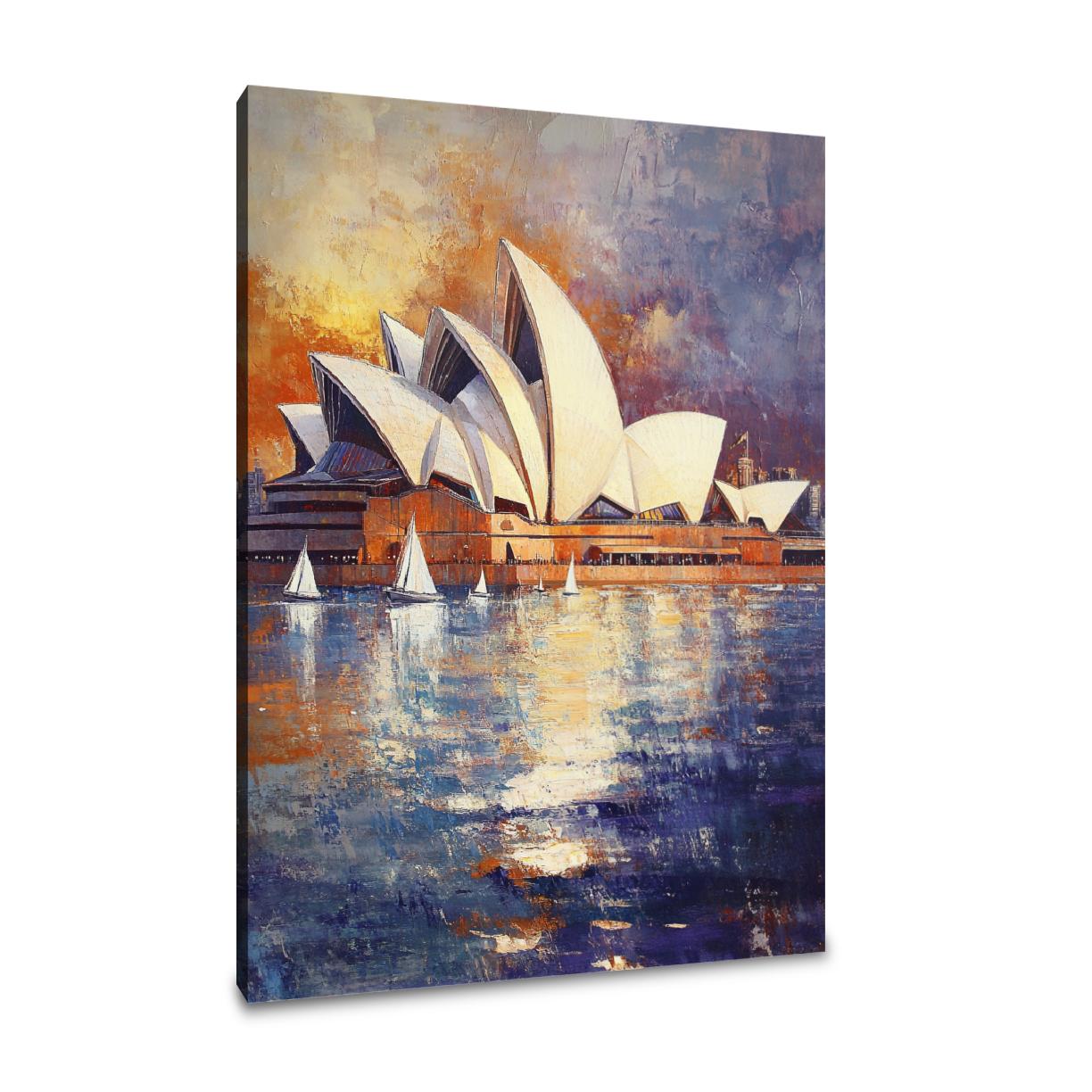 Sunlit Sydney Opera Canvas