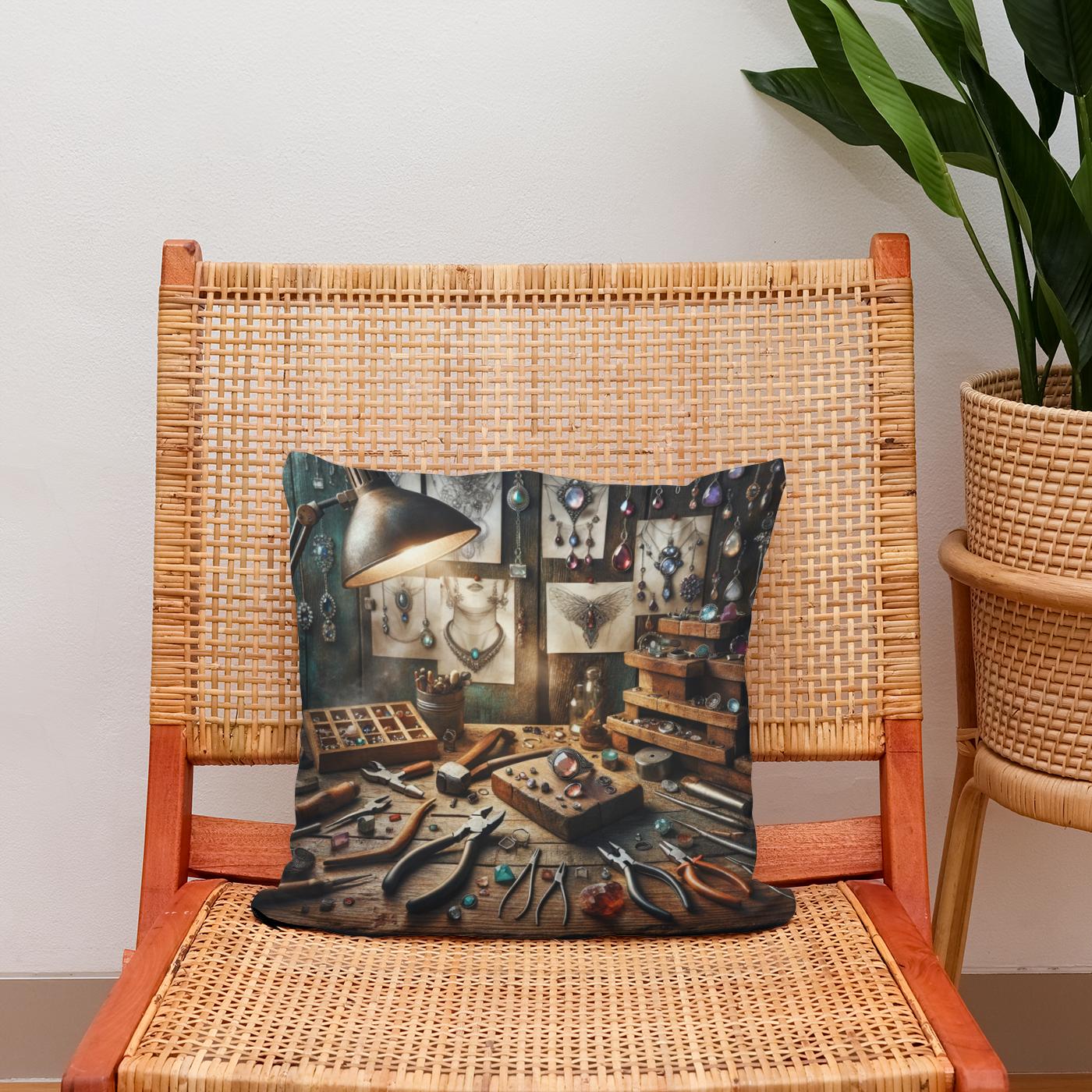 Artisan Elegance Cotton Cushion
