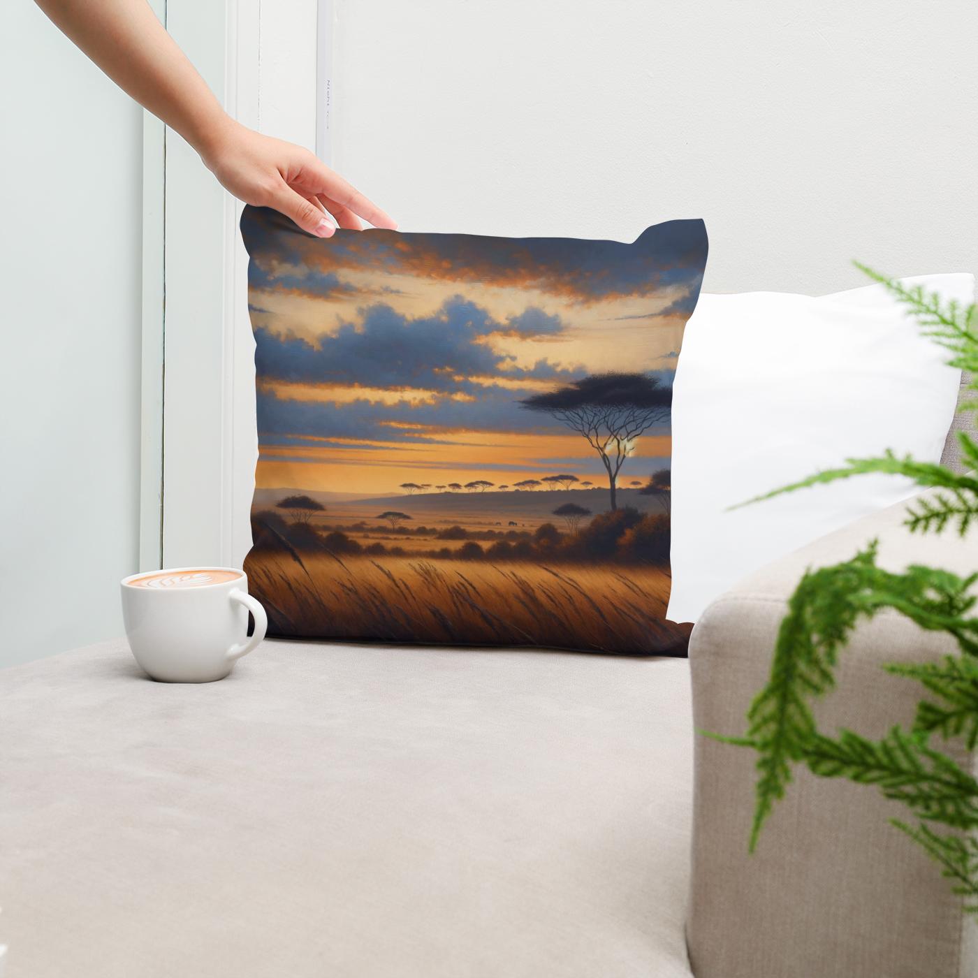Twilight Savannah Cotton Cushion
