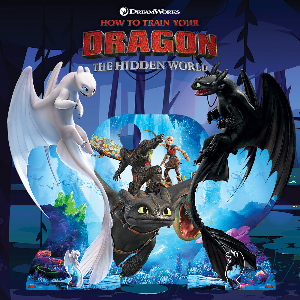 SC736 Toothless Dragon Cardboard Cut Out Height 100cm