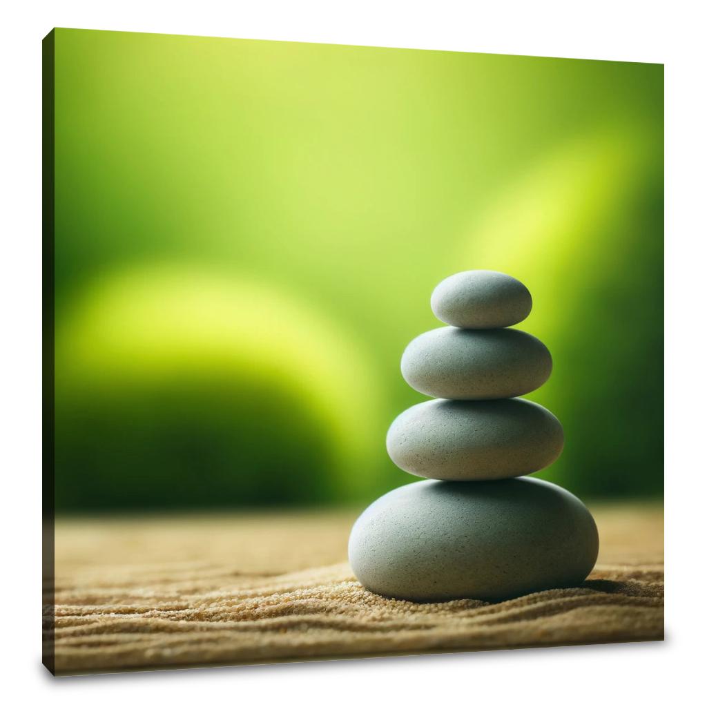 Zen Stones Balance Canvas