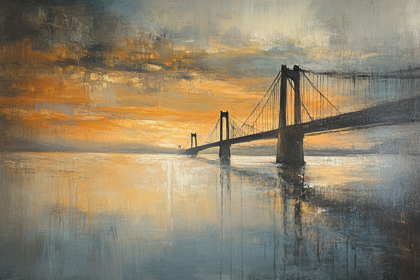 Humber Bridge Dawn Blanket