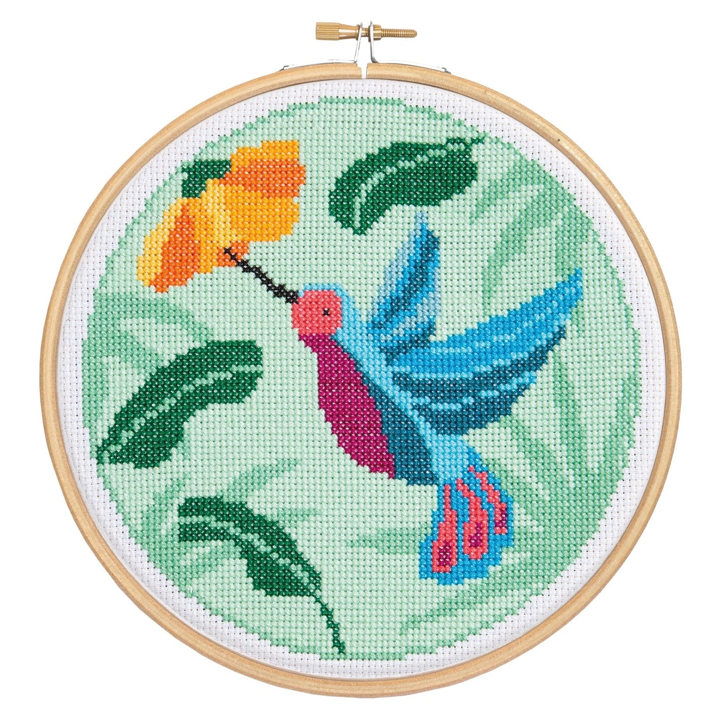 'Hummingbird' Bird Cross Stitch Kit for Beginners