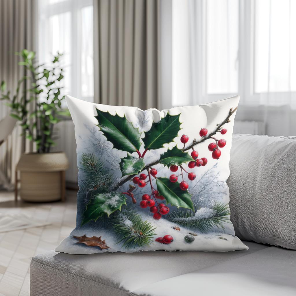 Winter Flora Whisper Cotton Cushion
