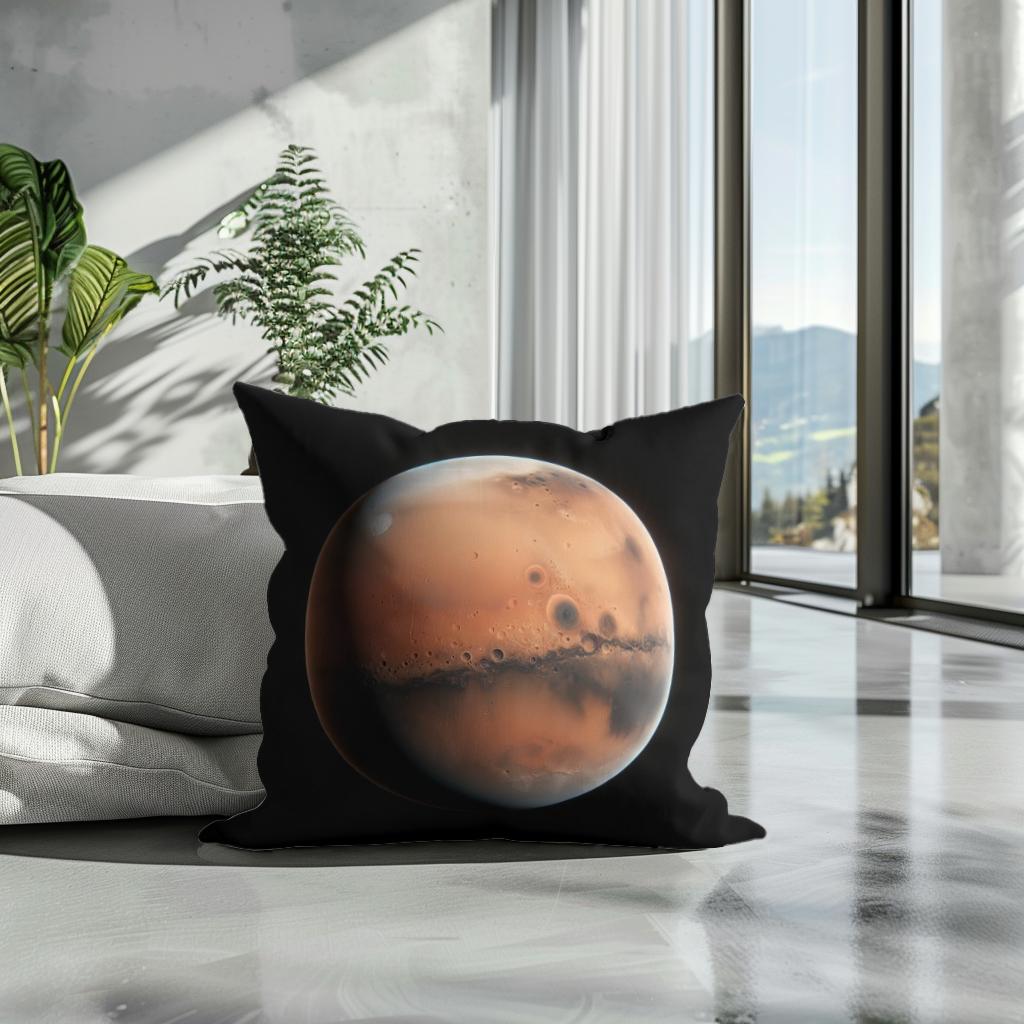 Mars' Nocturnal Mystery Cotton Cushion