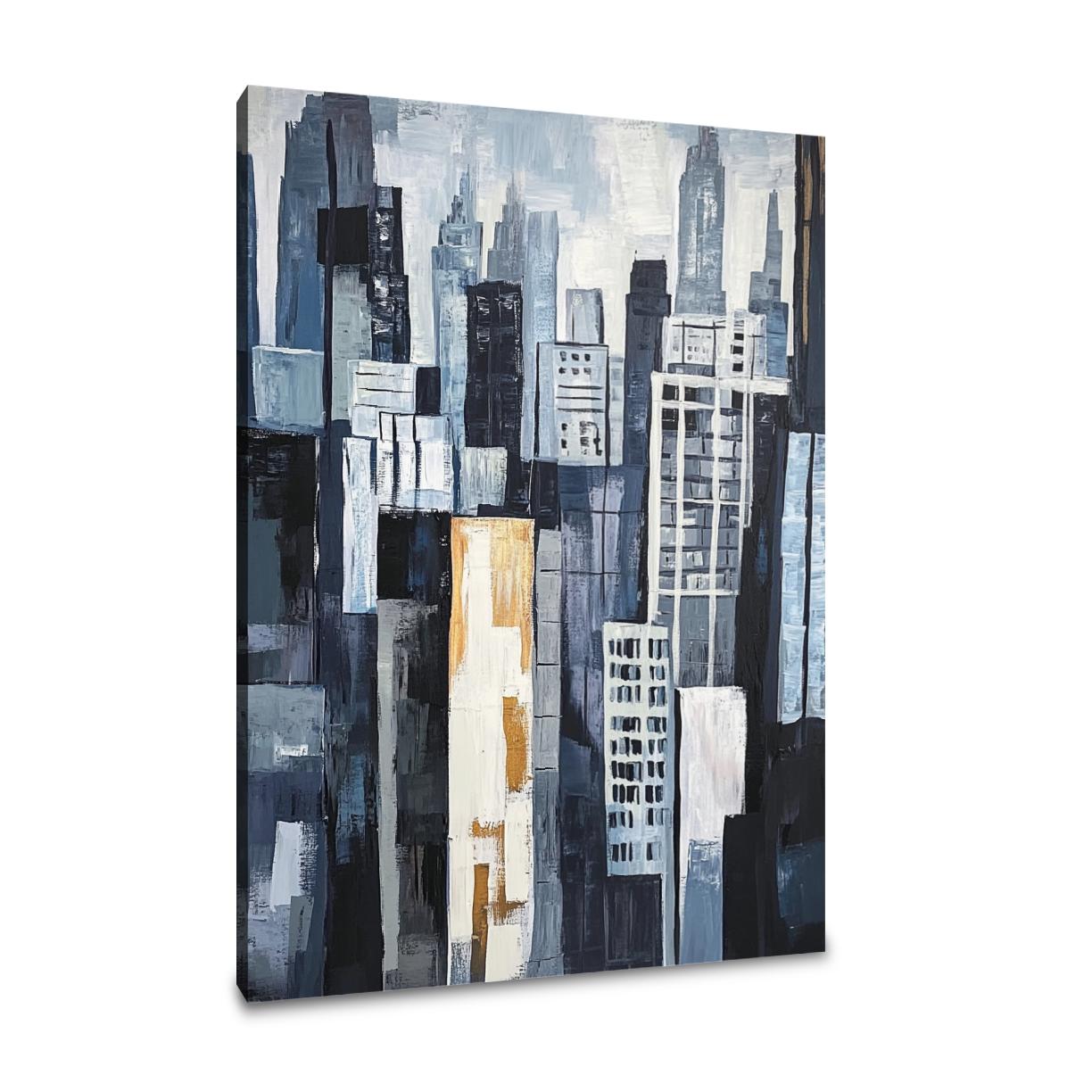 Geometric Skyscrapers Canvas