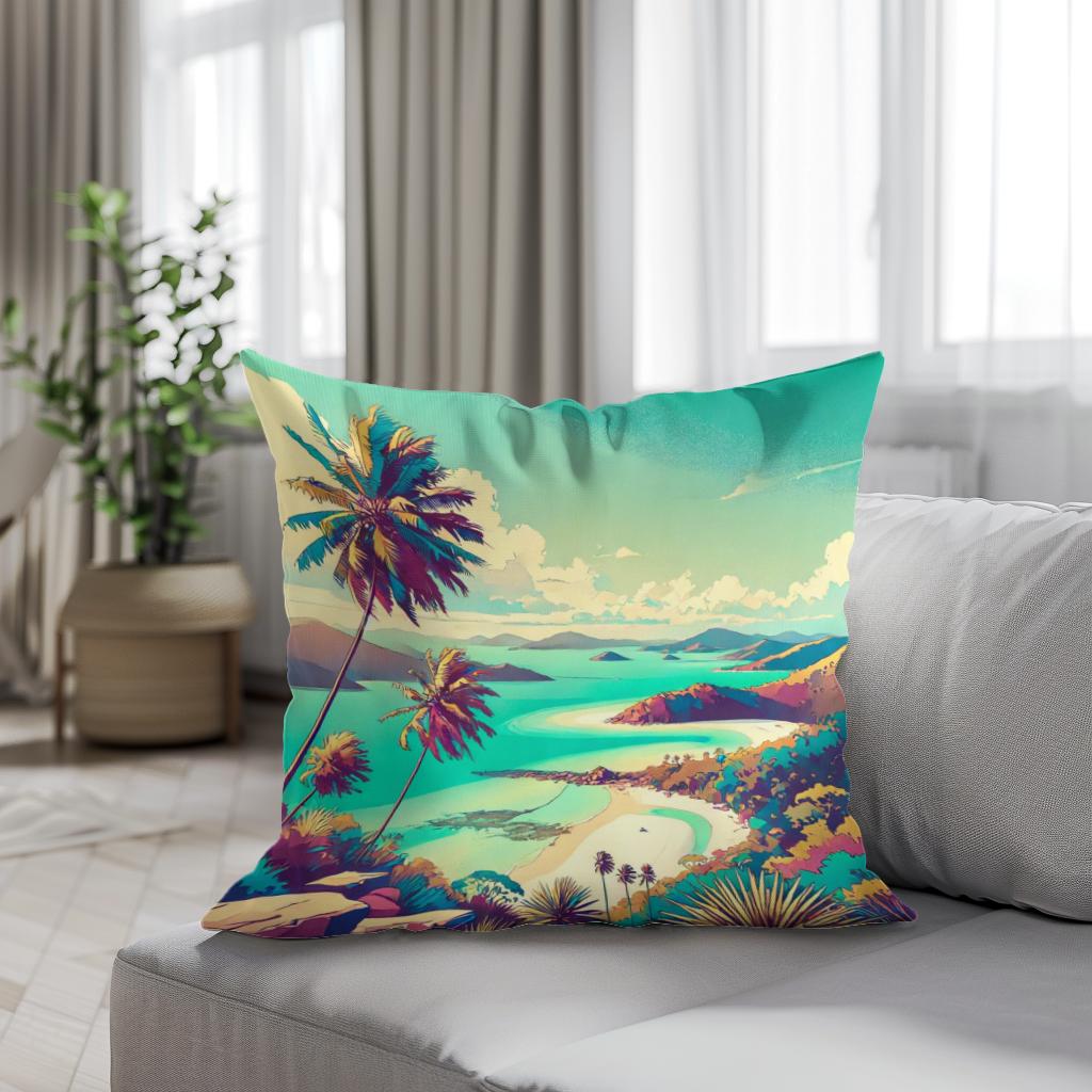 Whitsunday Bliss Cotton Cushion