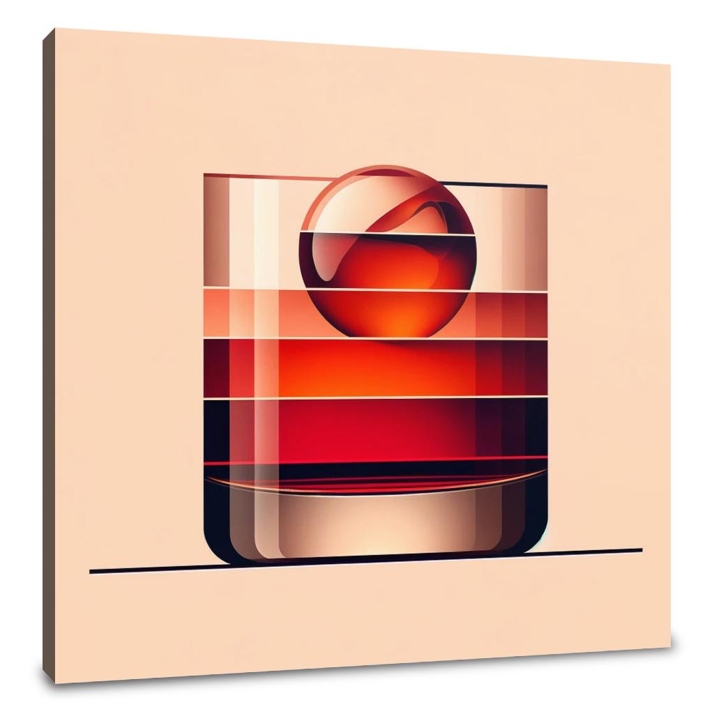 Negroni Abstract Minimalism Canvas