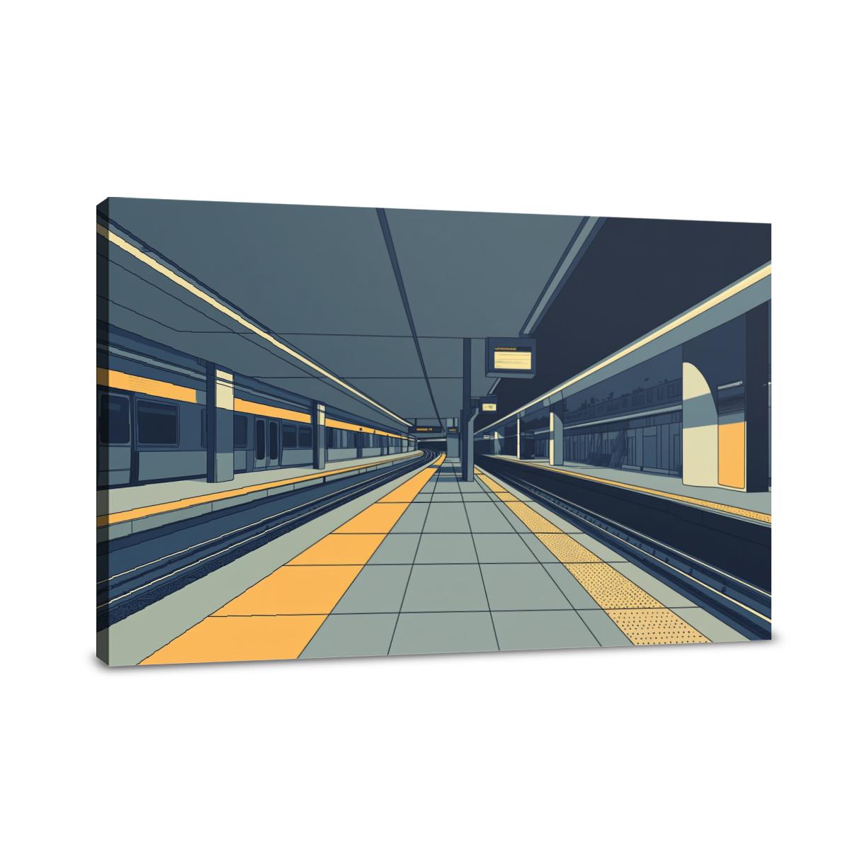 Underground Station Canvas