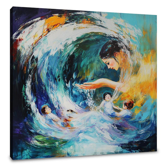 Oceanic Motherhood Canvas