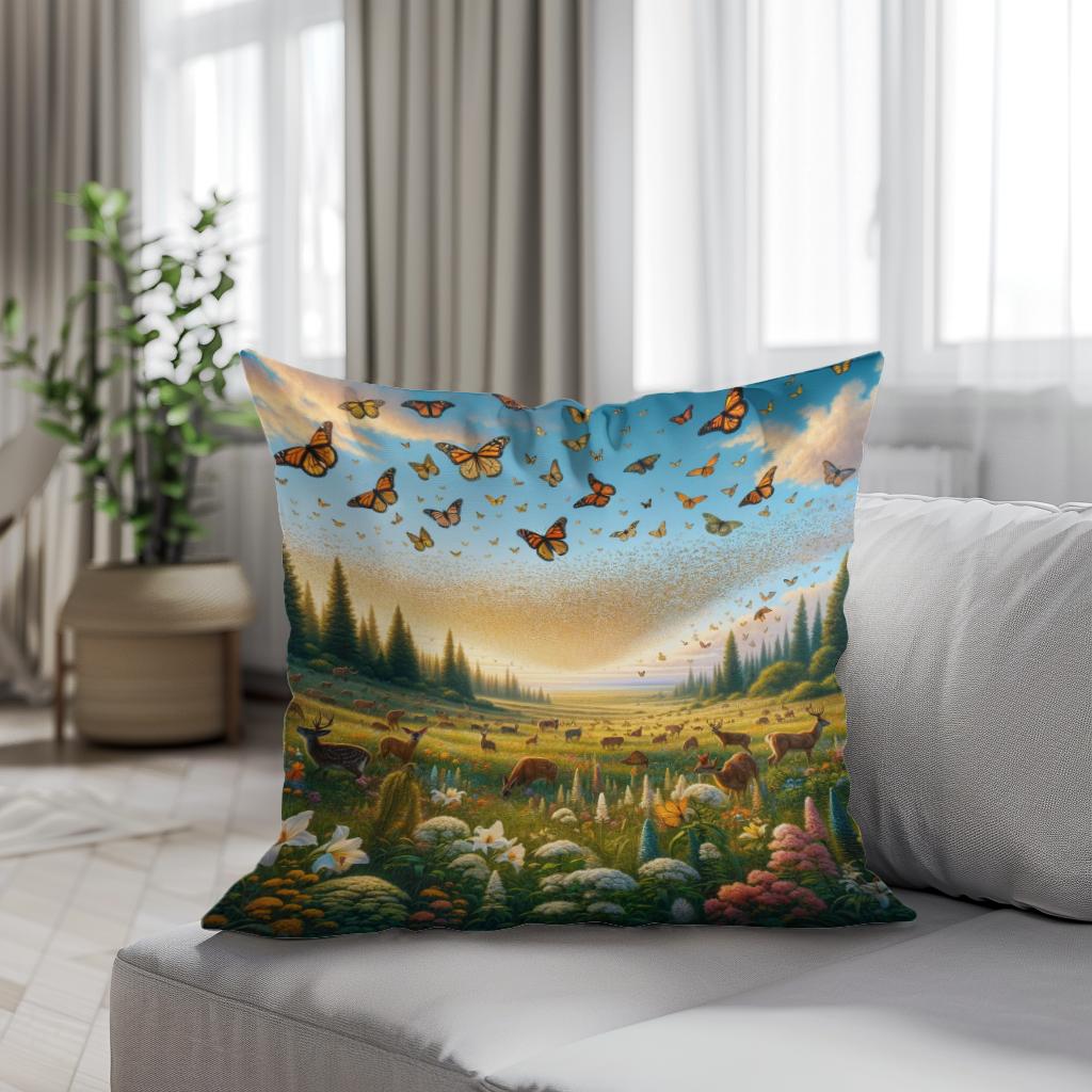 Eternal Bloom Cotton Cushion