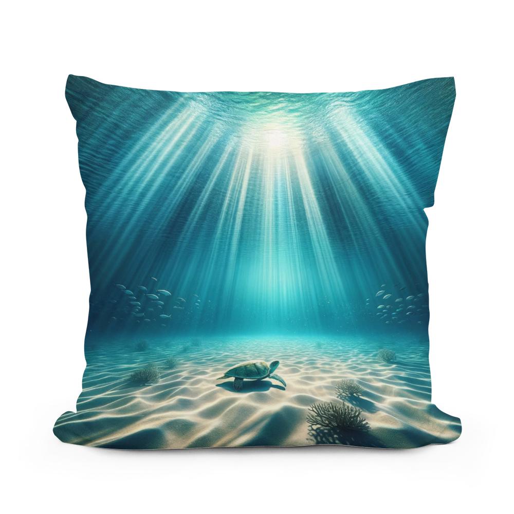 Aquatic Bliss Cotton Cushion