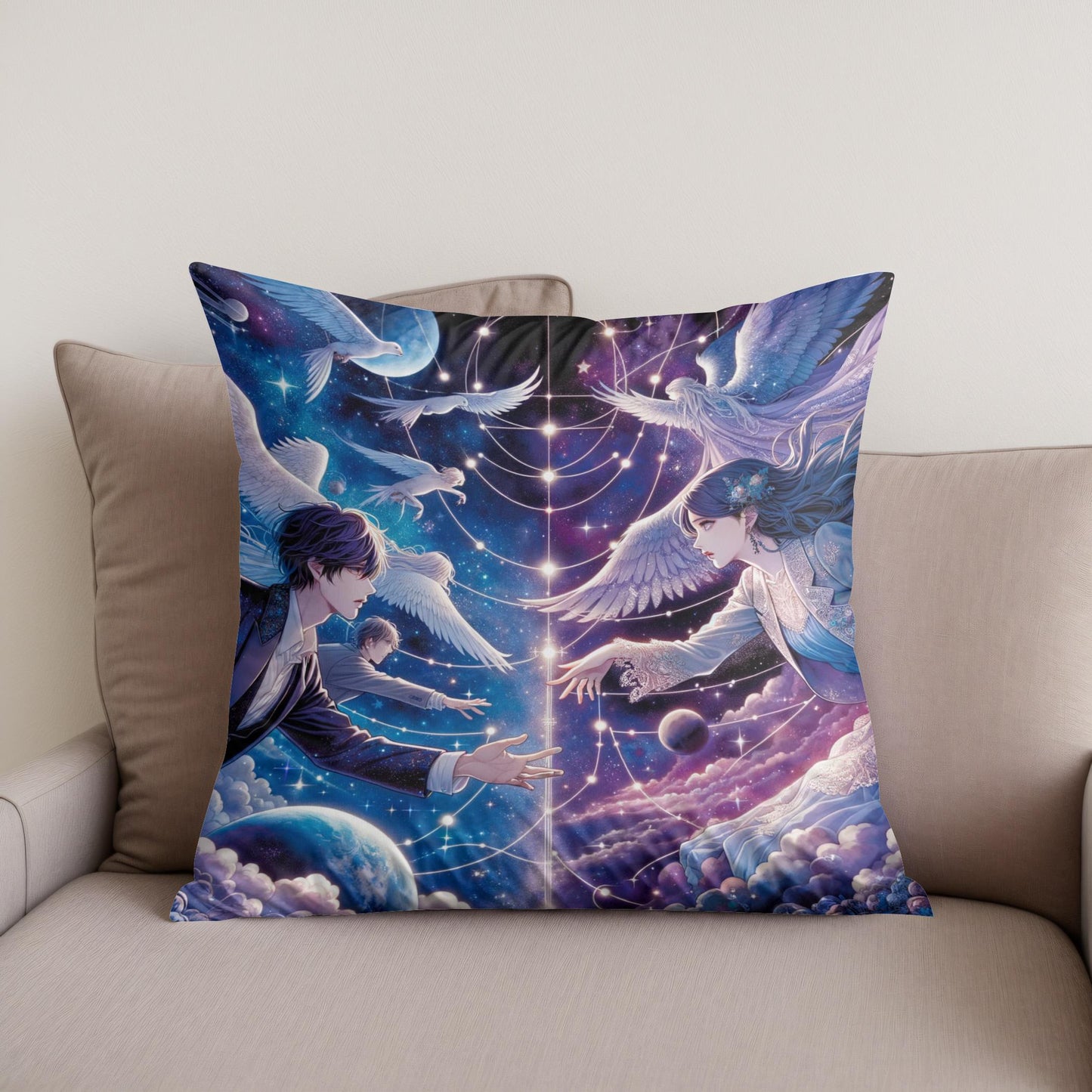 Stellar Love Embrace Cotton Cushion