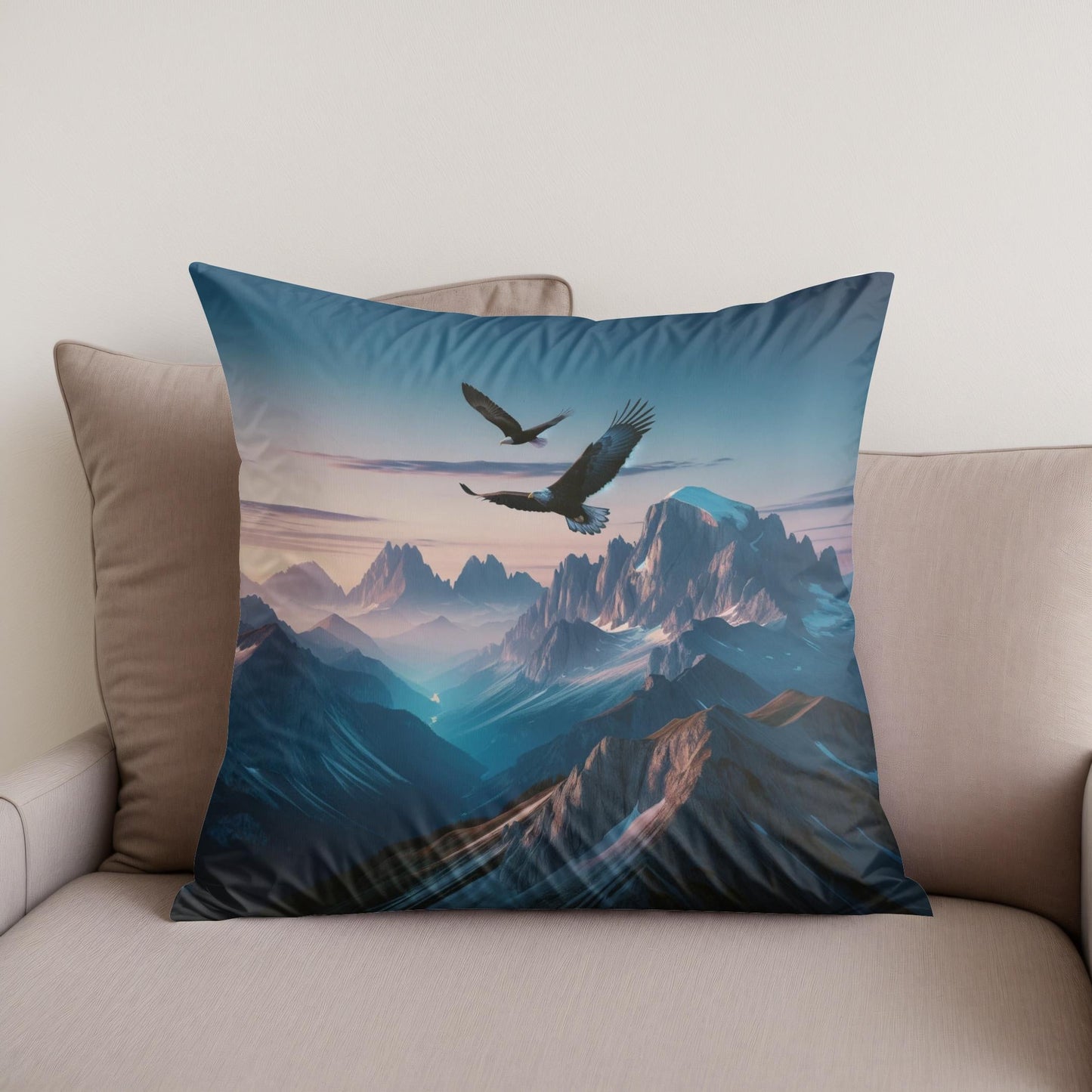 Twilight Summit Cotton Cushion