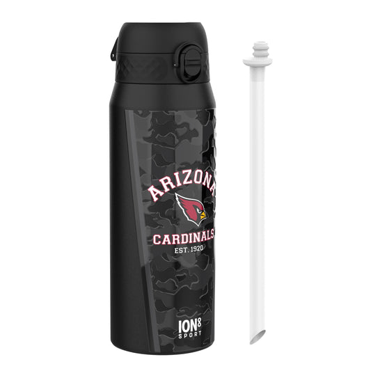 NFL x ION8 Insulated Steel Water Bottle, NFL Cardinals, 750ml (24oz)