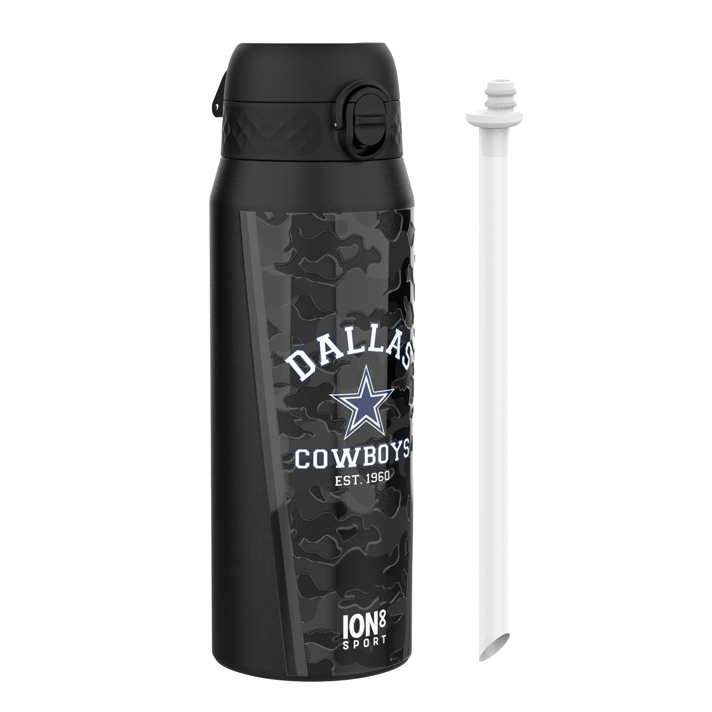 NFL x ION8 Insulated Steel Water Bottle, NFL Cowboys, 750ml (24oz)