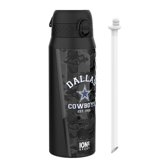 NFL x ION8 Insulated Steel Water Bottle, NFL Cowboys, 750ml (24oz)