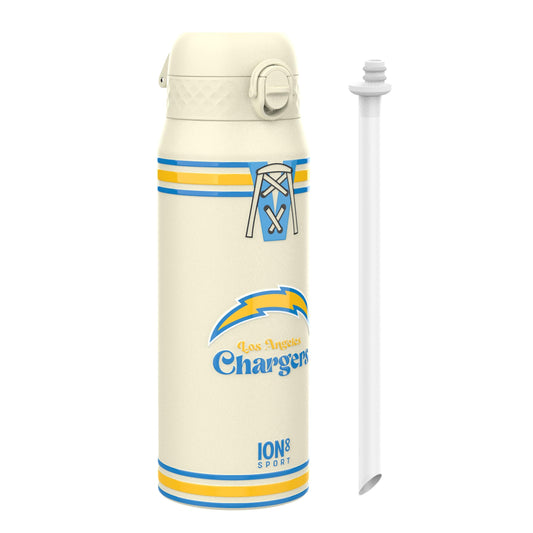 NFL x ION8 Insulated Steel Water Bottle, NFL Chargers, 750ml (24oz)