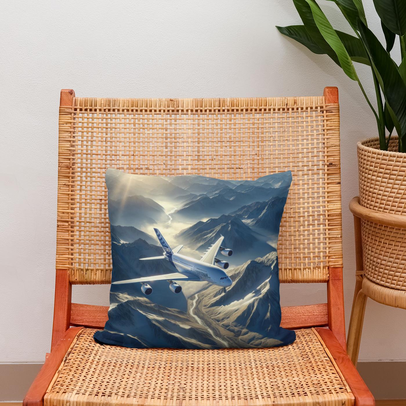 Mountain Majesty Flight Cotton Cushion