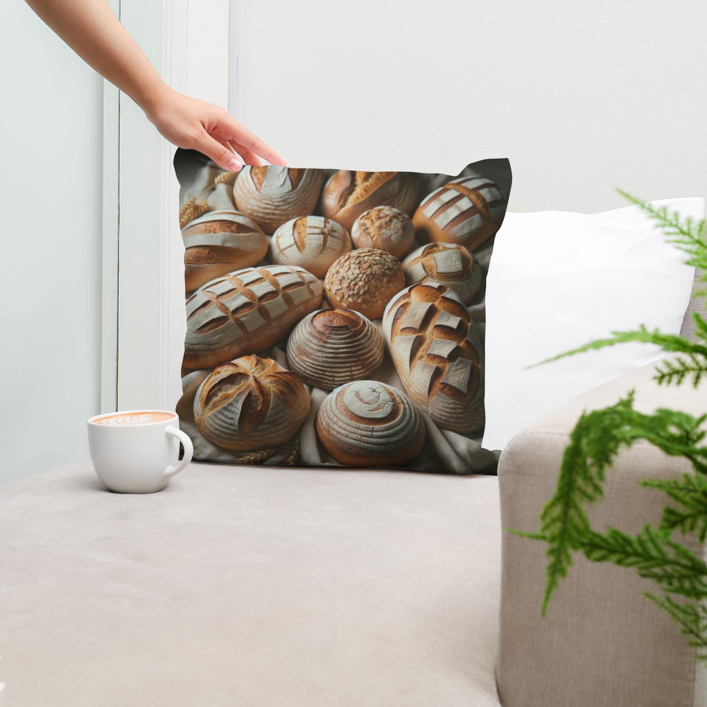 Artisan Bread Array Cotton Cushion