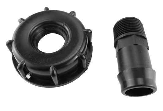 IBC 2” S60X6 Cap with Straight 25mm Barb