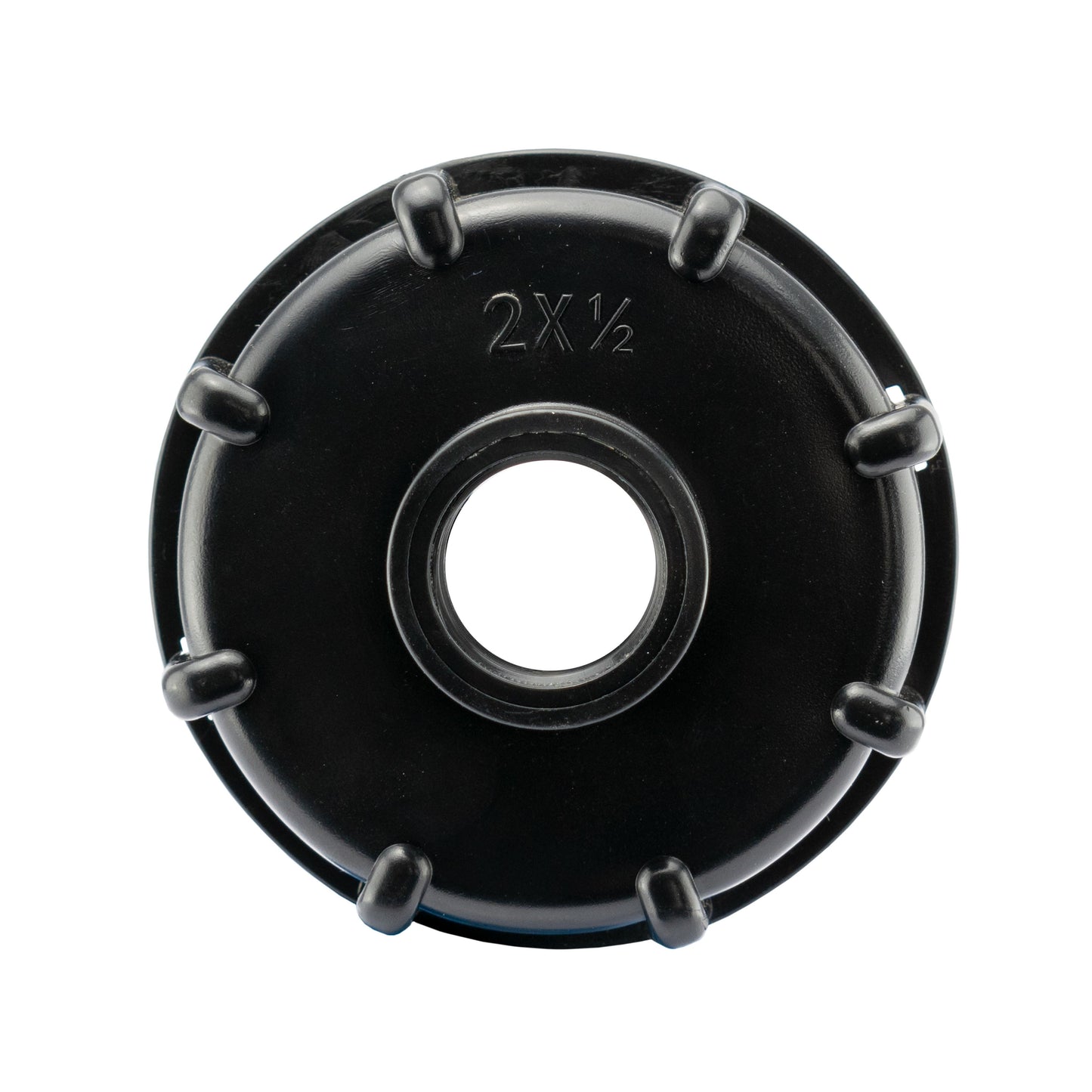 IBC 2” S60X6 Cap with Polished Brass Quick Connect Tap