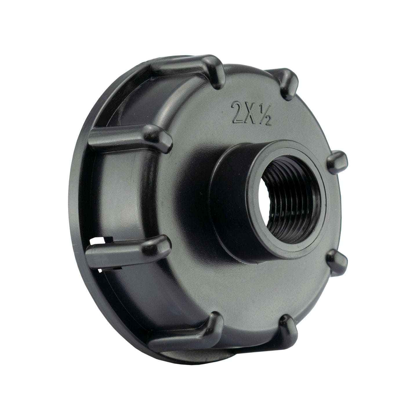 IBC 2” S60X6 Cap with Lever Valve and 16mm Barbed Straight