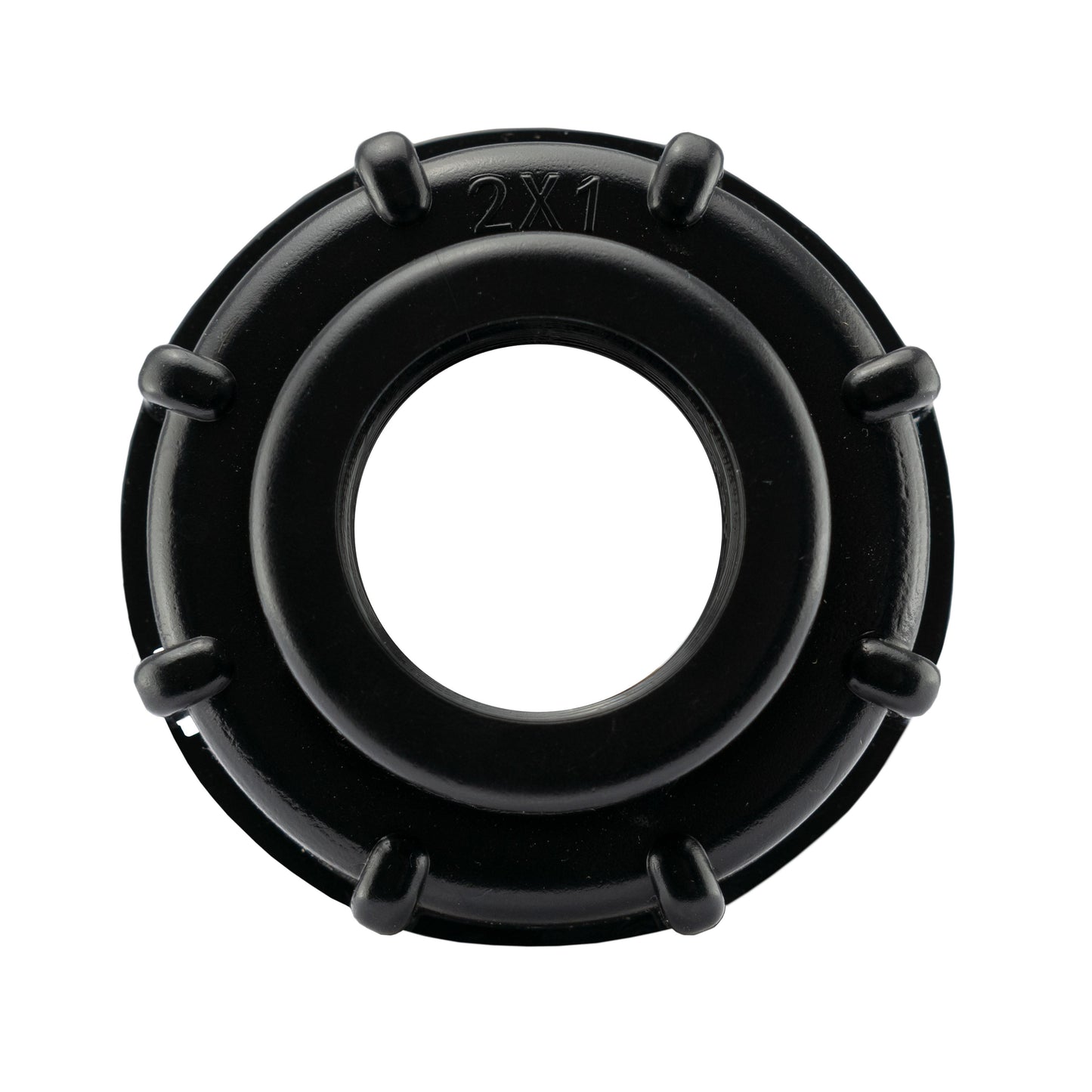 IBC 2” S60X6 Cap with Large Plastic Valve and MDPE Elbow 25mm