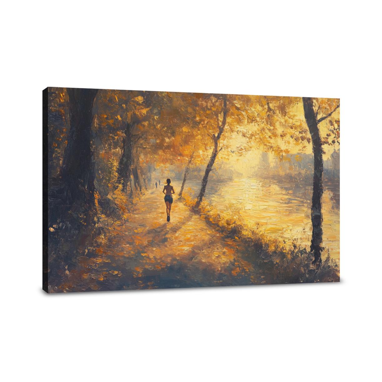 Success Runner's Sunrise Canvas